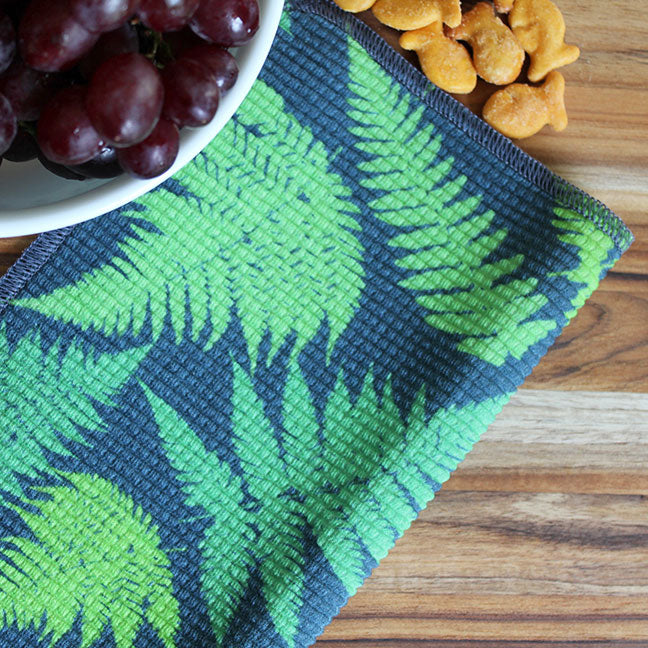 Dish Cloth/Reusable Napkin - Fern Blue
