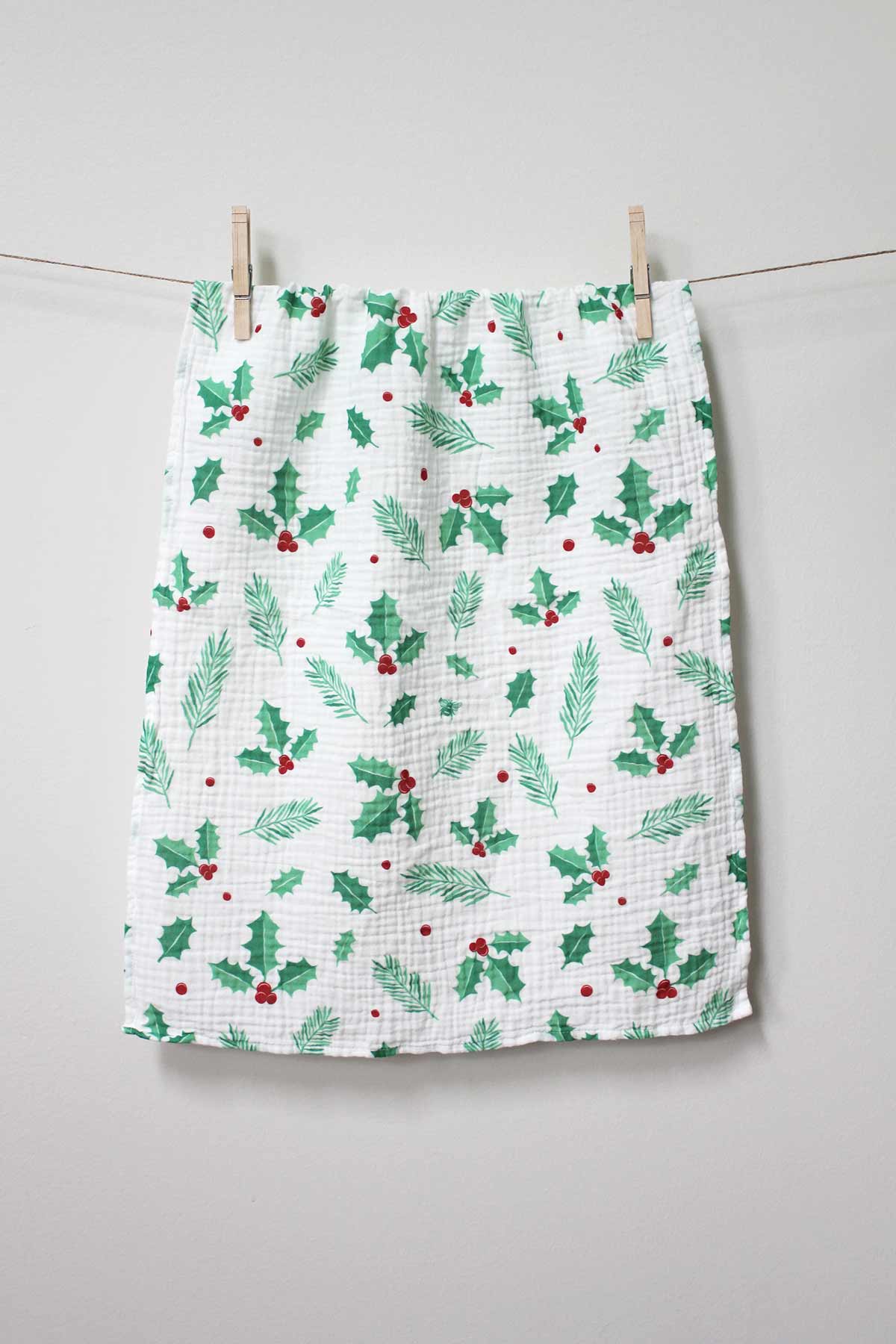 Tea Towel - Holly & Pine