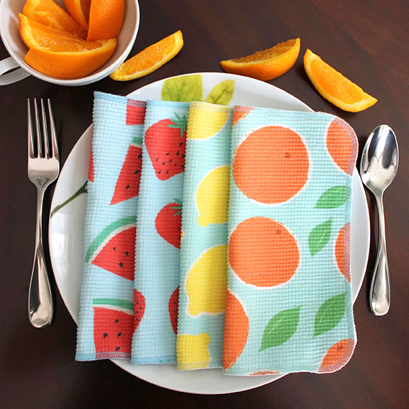 Dish Cloth/Reusable Napkin - Lemons