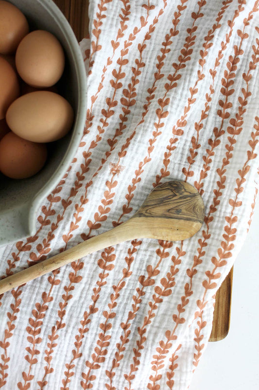 Tea Towel - Copper Vines