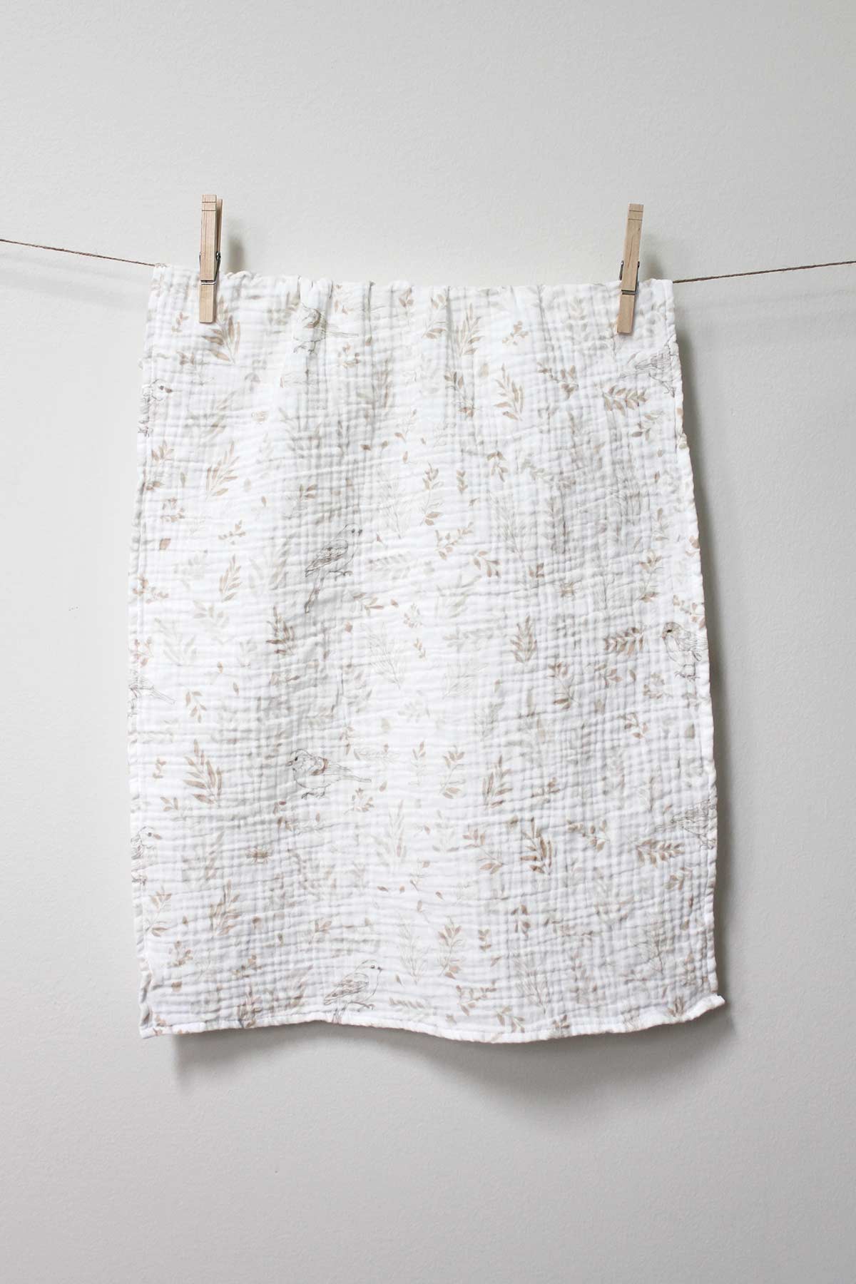 Tea Towel - Feathers & Foliage