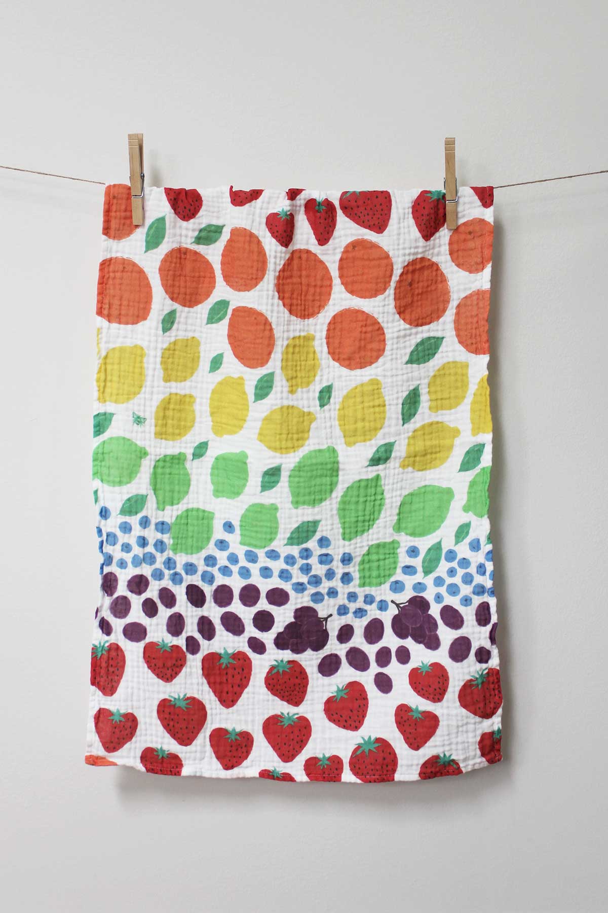 Tea Towel - Fruit Rainbow