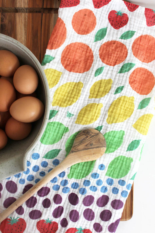 Tea Towel - Fruit Rainbow