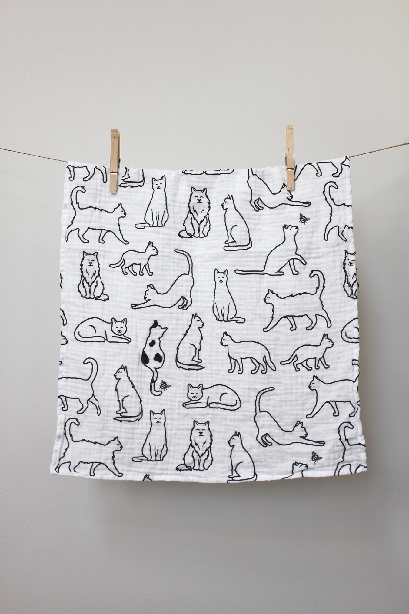 Tea Towel - Snuggle Cats