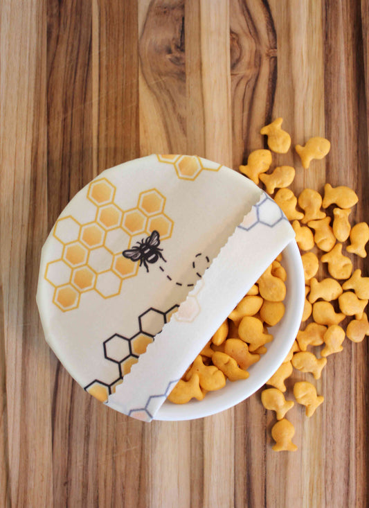 Organic Beeswax Food Wrap | Single Medium - Honeycomb