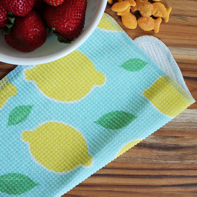 Dish Cloth/Reusable Napkin - Lemons