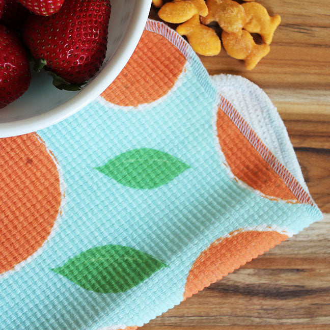 Dish Cloth/Reusable Napkin - Oranges