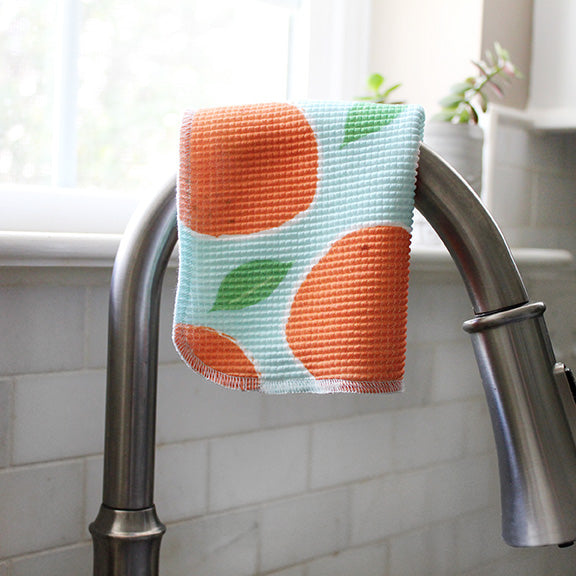 Dish Cloth/Reusable Napkin - Oranges