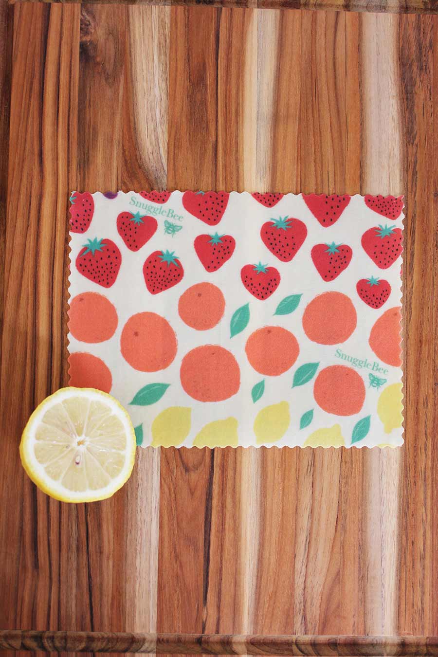 Organic Beeswax Food Wrap | Single Small - Fruit Rainbow