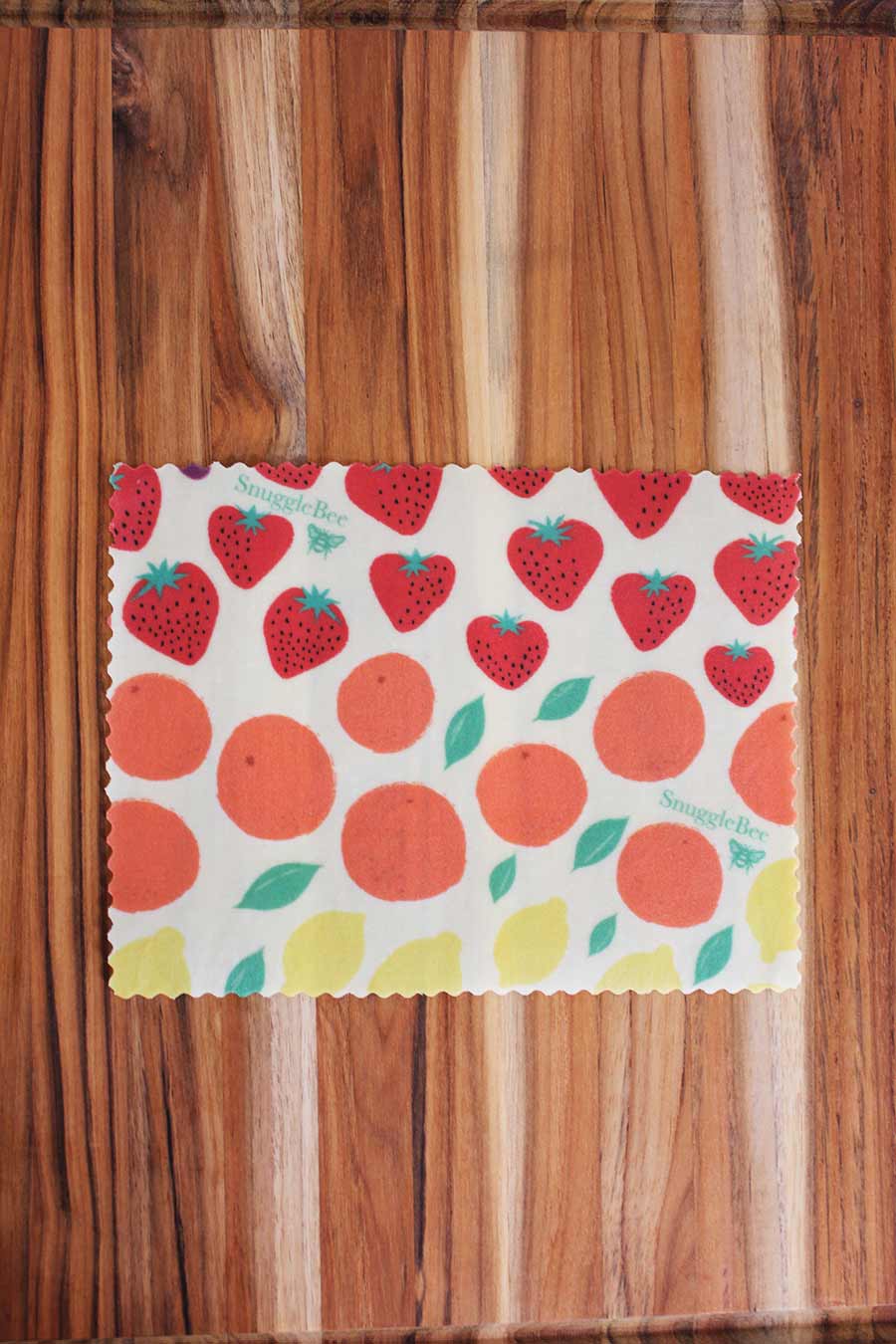 Organic Beeswax Food Wrap | Single Small - Fruit Rainbow
