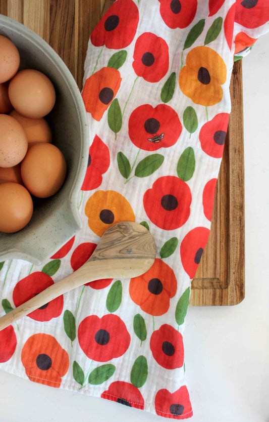 Tea Towel - Poppy