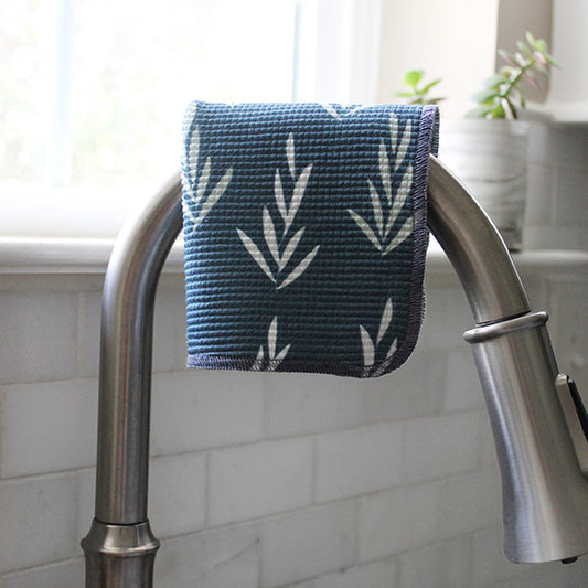 Dish Cloth/Reusable Napkin - Rosemary Blue